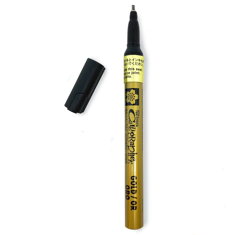 Маркер для каллиграфии Pen-Touch Calligrapher 1,8мм, золото, Sakura