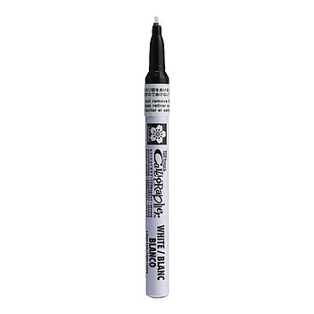 Маркер для каллиграфии Pen-Touch Calligrapher 1,8мм, белый, Sakura