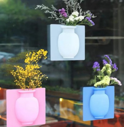Настенная силиконовая ваза для цветов Magic Vase, многоразовая - фото 3 - id-p147967050