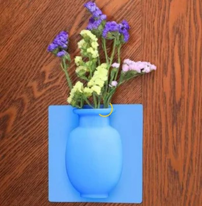Настенная силиконовая ваза для цветов Magic Vase, многоразовая - фото 7 - id-p147967050