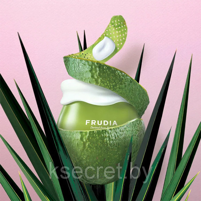 Миниатюра Frudia Avocado Relief Cream Jar Фрудиа Восстанавливающий крем с авокадо - фото 2 - id-p147990120