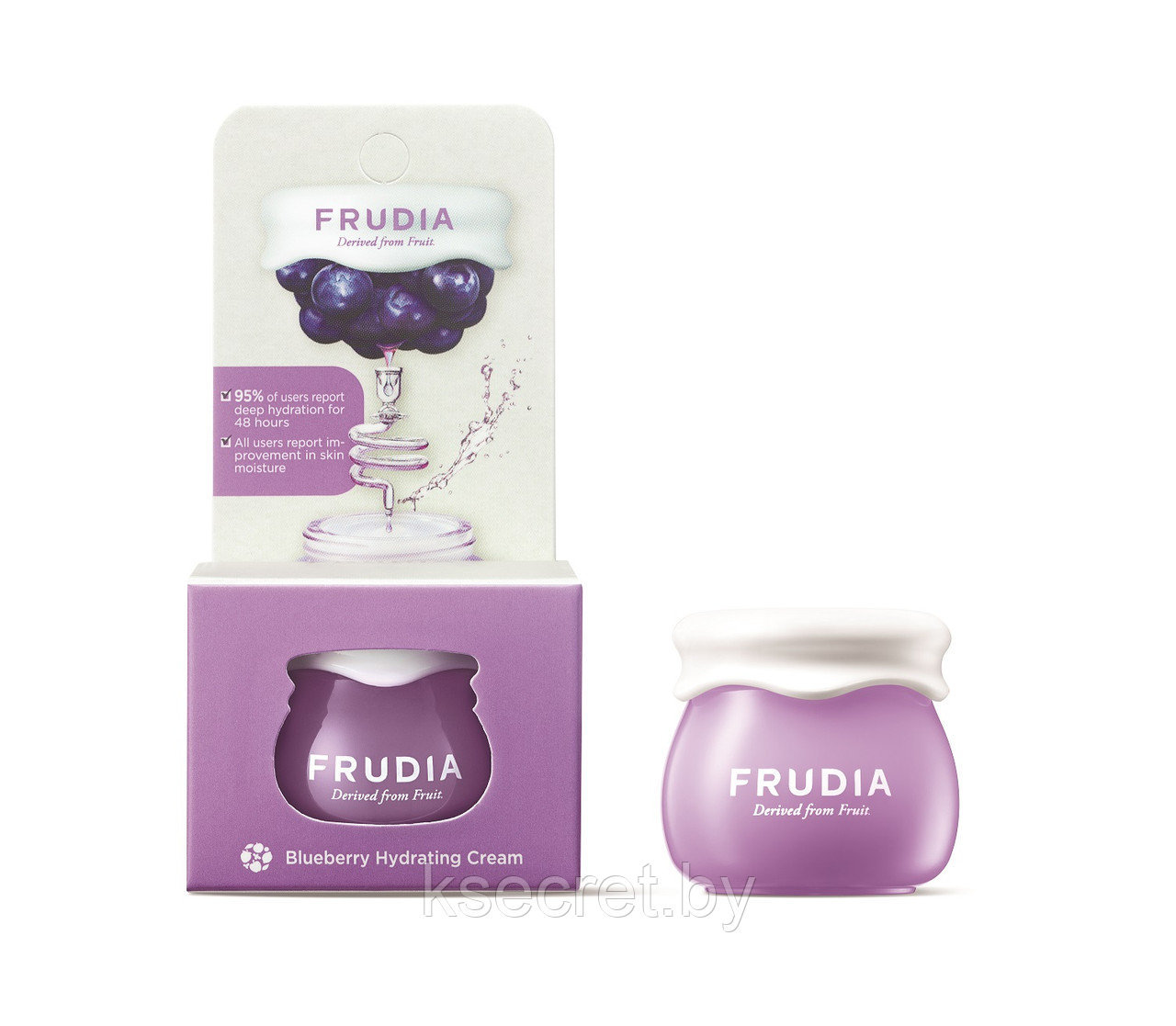 Frudia Blueberry Hydrating Cream/Фрудиа Интенсивно увлажняющий крем с черникой Мини.10 мл (миниатюра) - фото 2 - id-p147990432