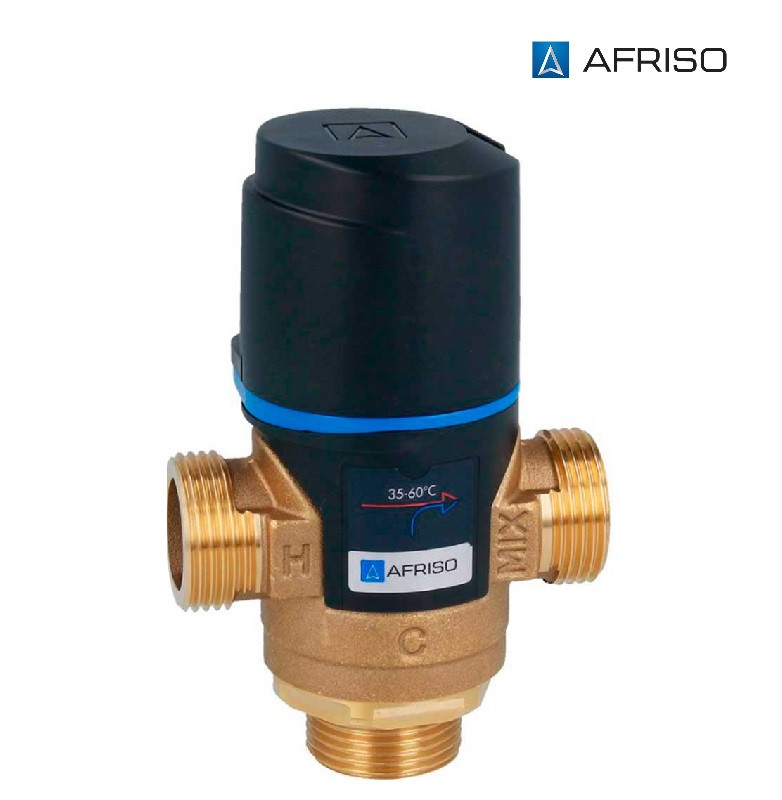 Термостатический смесительный клапан Afriso ATM 881 температурный диапазон 20-43°C G 1 1/4"