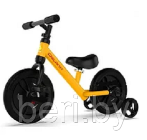 TF-01 Детский велосипед, беговел 2в1, съёмные педали и дополнитеьные колёса, зеленый - фото 2 - id-p147991134