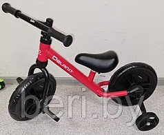 TF-01 Детский велосипед, беговел 2в1, съёмные педали и дополнитеьные колёса, зеленый - фото 9 - id-p147991134