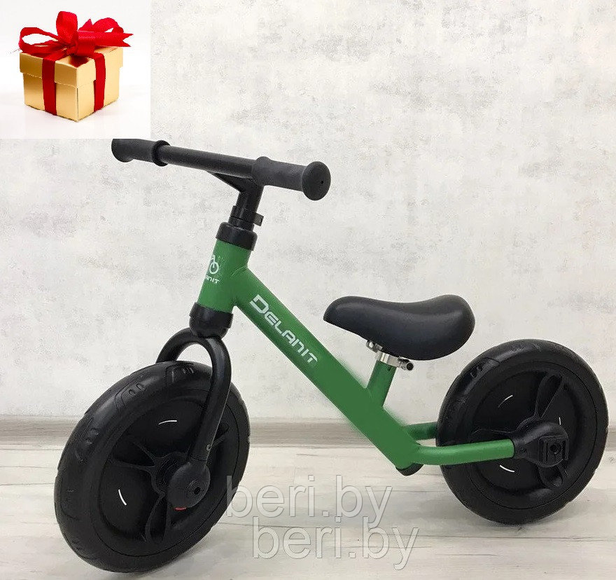TF-01 Детский велосипед, беговел 2в1, съёмные педали и дополнитеьные колёса, зеленый - фото 1 - id-p147991134