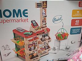 Игровой набор Супермаркет с корзиной Supermarket HOME в комплекте 48 предметов арт. 668-78