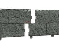 Фасадная панель (цокольный сайдинг) Ю-пласт Стоун хаус Камень изумрудный (двойной замок)