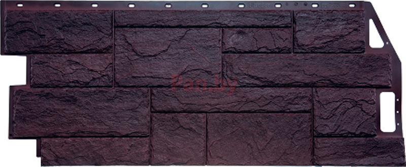 Фасадная панель (цокольный сайдинг) FineBer Камень природный Коричневый - фото 1 - id-p34977939