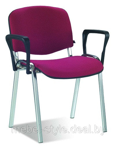 Стул ИСО блек + пюпитр для посетителей и трнингов, Конференц - кресла ISO bleck кож/зам V - фото 6 - id-p66855734