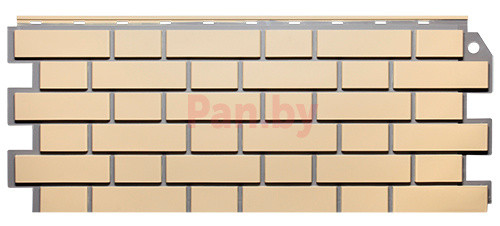 Фасадная панель (цокольный сайдинг) FineBer Дачный Кирпич клинкерный жёлтый - фото 1 - id-p84210625