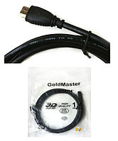 Кабель HDMI HDMI 1м, V1.4, GoldMaster