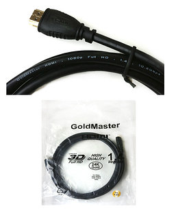 Кабель HDMI — HDMI 2м, V1.4, GoldMaster
