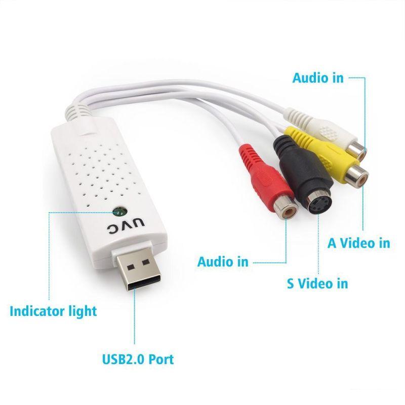 Карта видеозахвата USB2.0 - RCA (AV) UVC, белый 555747 - фото 4 - id-p138002251