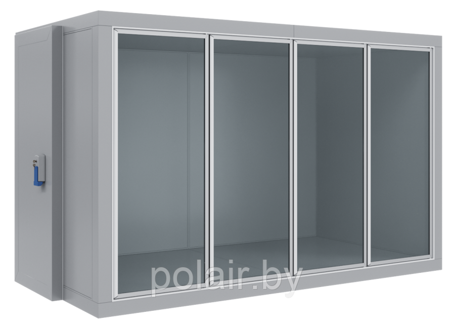 Холодильная камера POLAIR со стеклянным фронтом КХН-7,66 СФ среднетемпературная (-2...+12 °C)