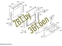 Стекло двери внутреннее для духовки Bosch 00771871, фото 3