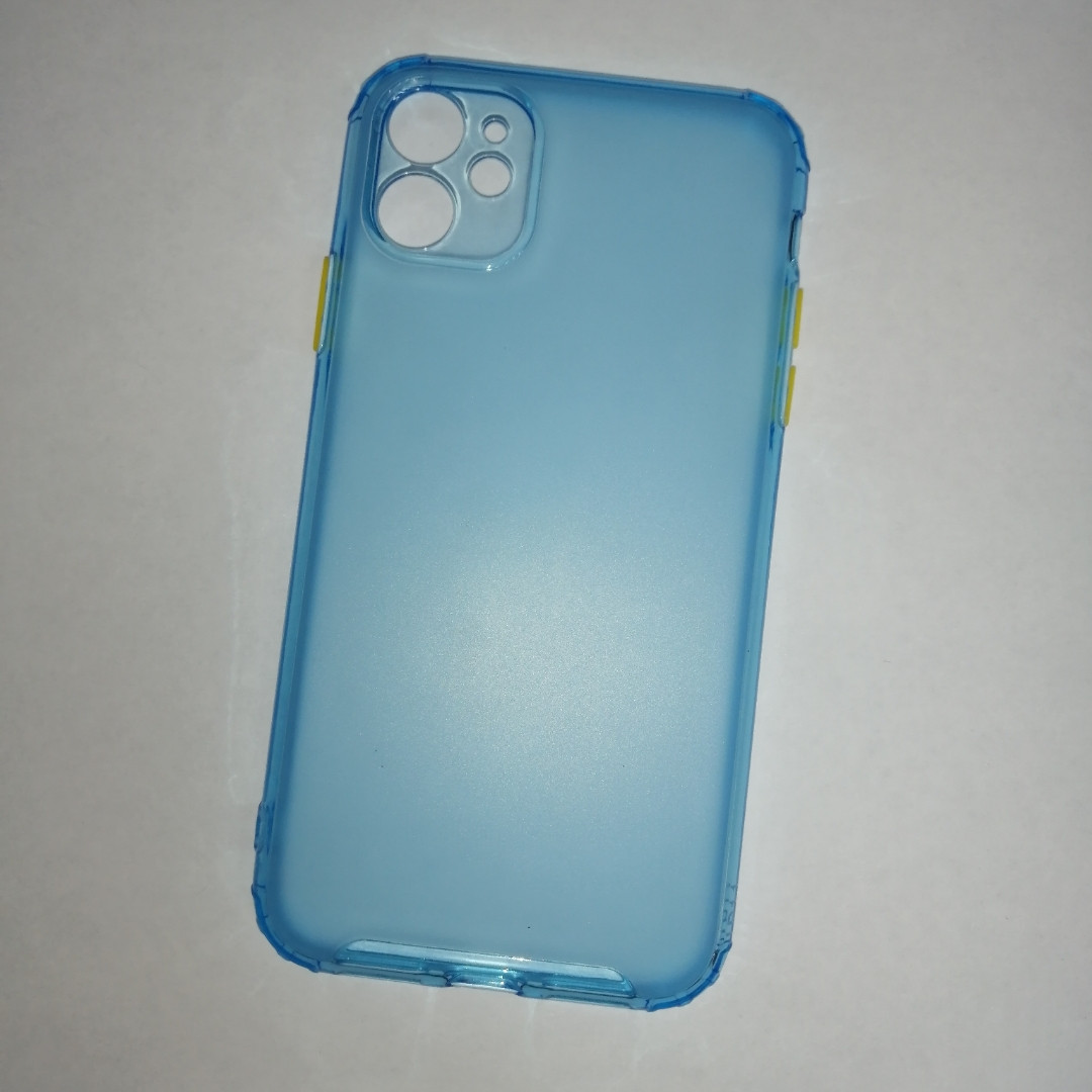 Чехол-накладка JET для Apple Iphone XI / iphone 11 (силикон) голубой с защитой камеры