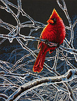 Набор для вышивания крестом «Ледяной кардинал» «Ice Cardinal»