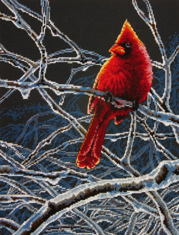 Набор для вышивания крестом «Ледяной кардинал» «Ice Cardinal» - фото 1 - id-p148067109