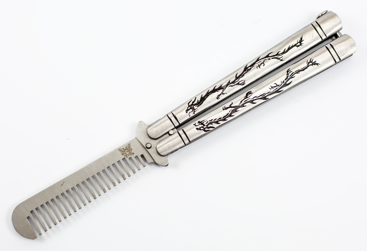 Нож-бабочка расческа Benchmade в футляре - фото 6 - id-p148084001