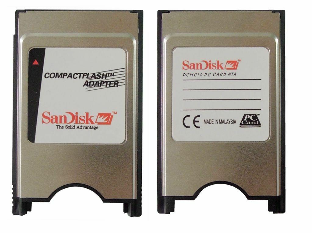 Переходник для чтения карт памяти Compact Flash устройствами, имеющими разъем PCMCIA