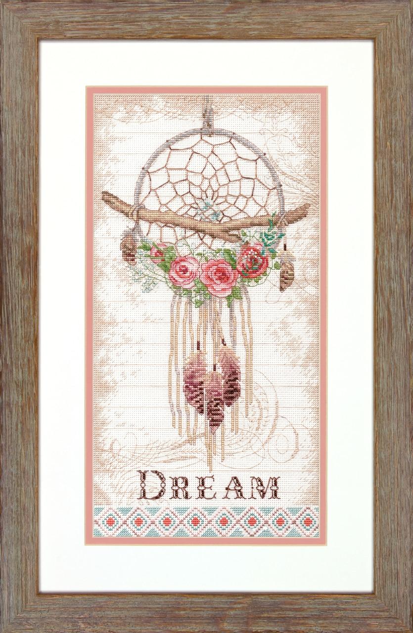 Набор для вышивания крестом «Ловец снов» • «Floral Dreamcatcher»