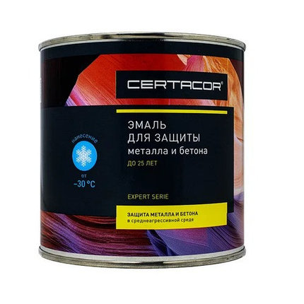 Эмаль Certacor для защиты металла и бетона по каталогу RAL 0,8 кг, фото 2