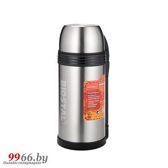 Вакуумный термос металлический Biostal NGP-1500-P биосталь для напитков чая кофе 1,5л нержавейка