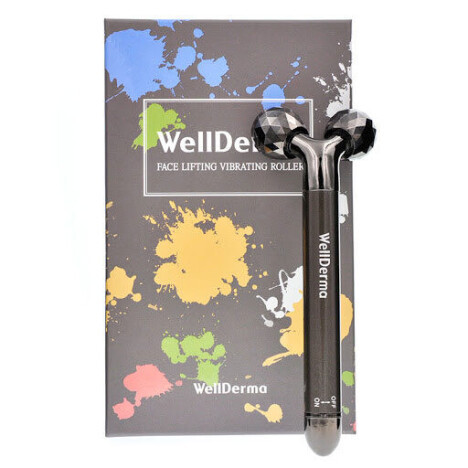 Вибрационный роликовый массажёр для лица Wellderma Face Lifting Vibration Roller