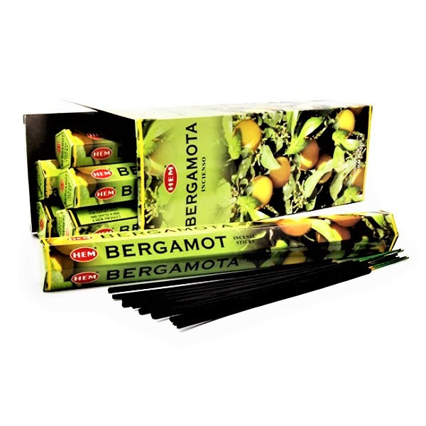 Благовония Бергамот (HEM Bergamot), 20шт – освежающий и нежный аромат