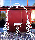 Арка кованая свадебная + стол для регистрации, фото 2