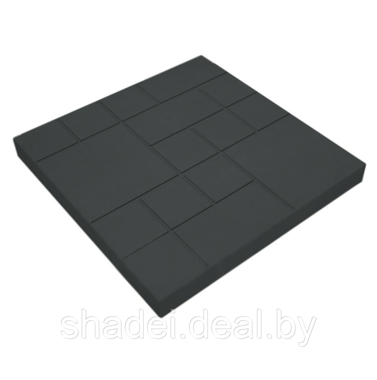 Плитка "ШОКОЛАДКА" 25х25х2,5 цвет Чёрный - фото 1 - id-p137551816