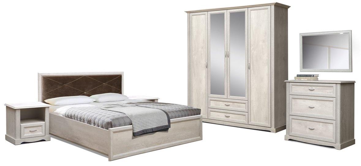 Комплект мебели для спальни Сохо (бетон пайн белый) - фото 1 - id-p148089816