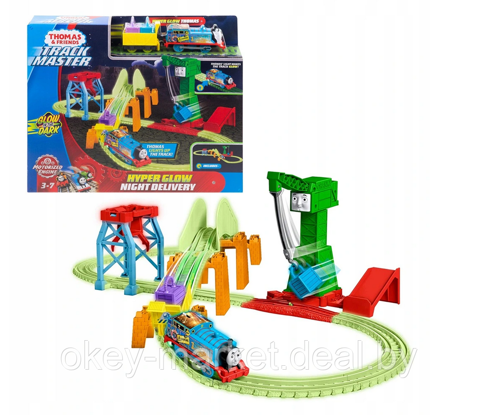 Игровой набор Thomas & Friends Железная дорога Ночная доставка, GGL75 - фото 7 - id-p148096206