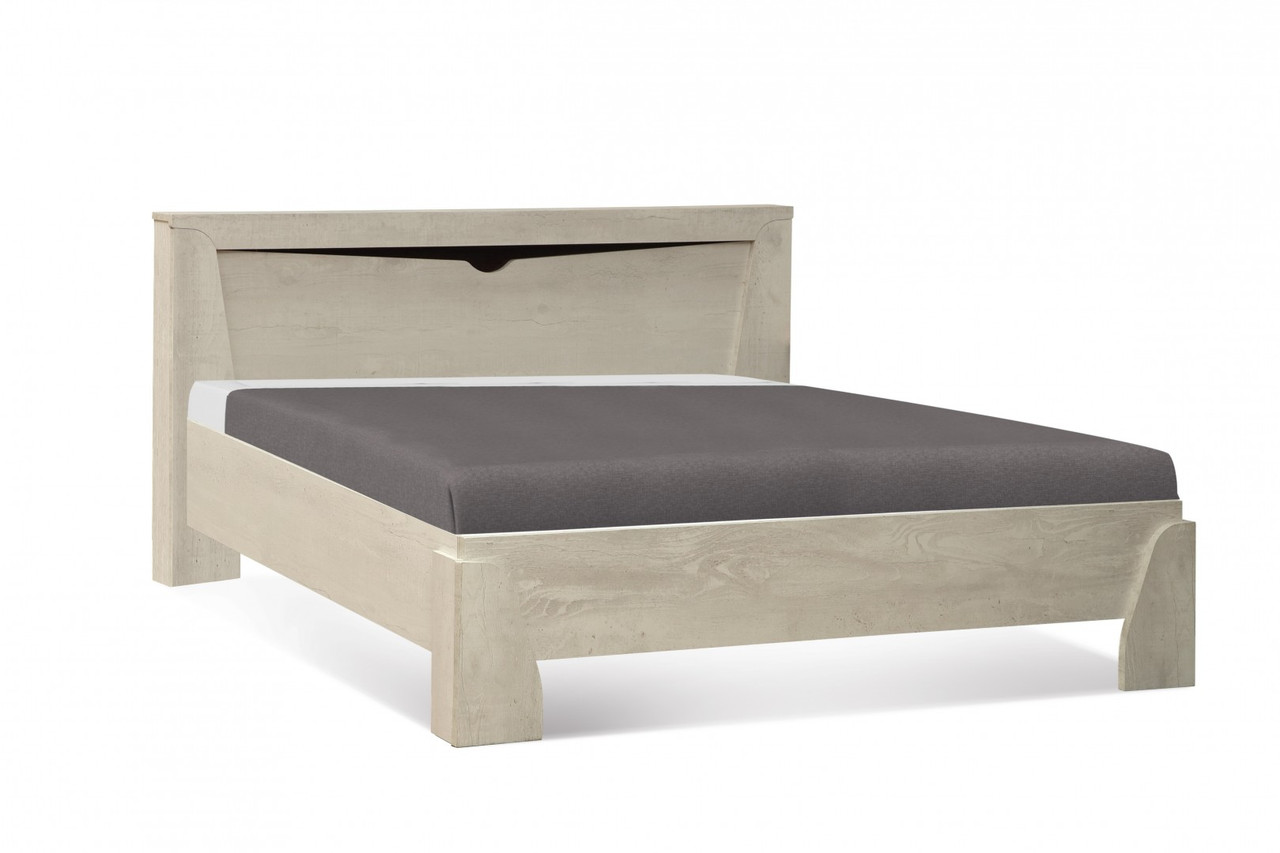 Кровать 33.09 Лючия (бетон пайн белый/венге)