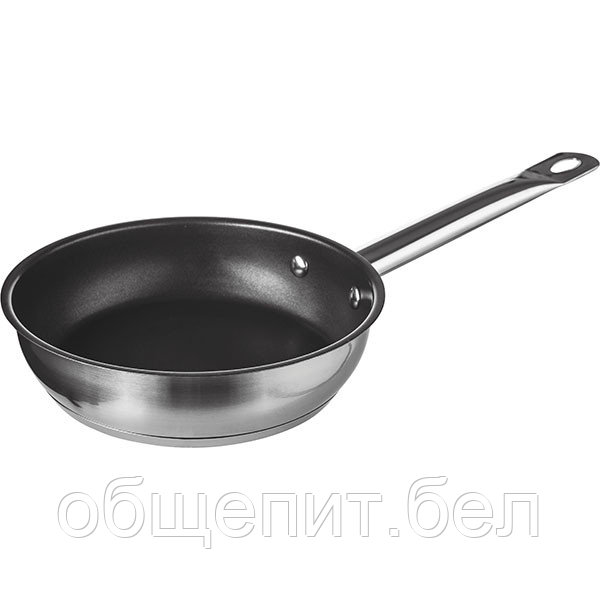 Сковорода; сталь нерж., антиприг.покр.; D=240 мм