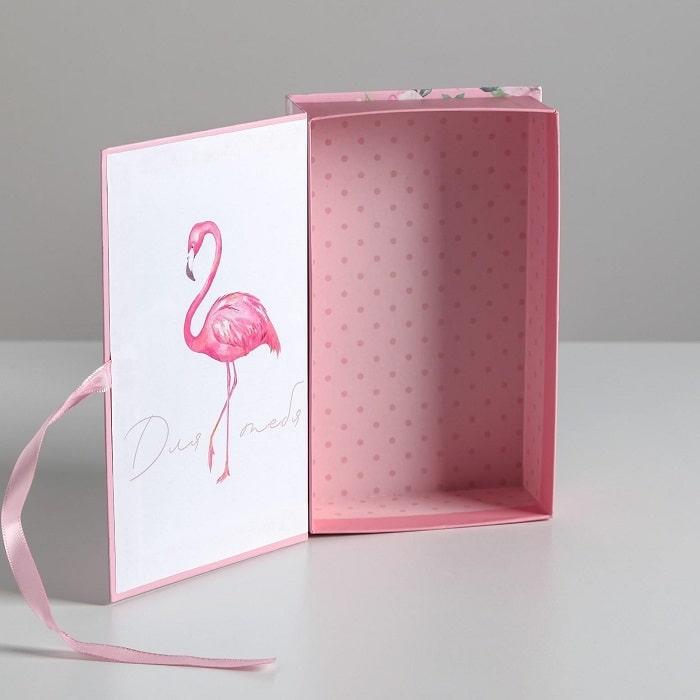 Подарочная коробка-шкатулка «Фламинго» 20 х 12,5 х 5 см - фото 2 - id-p148109364