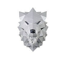 Лютоволк (серый). 3D конструктор - оригами из картона, фото 3