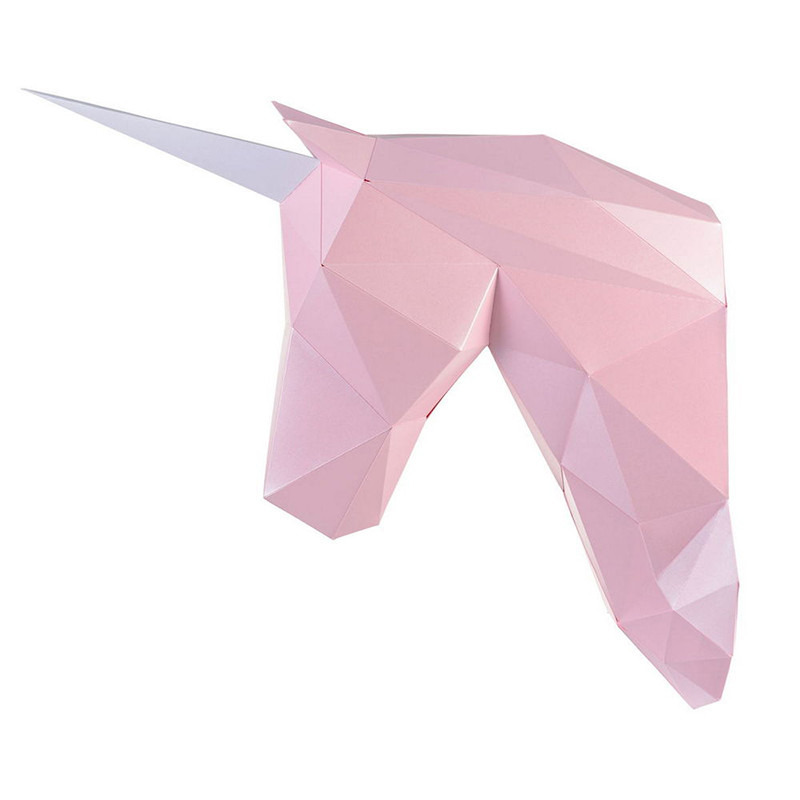 Единорог Зефир (розовый). 3D конструктор - оригами из картона - фото 3 - id-p148109494