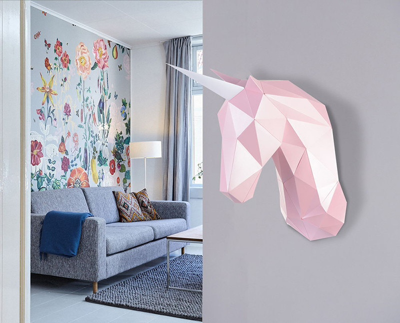 Единорог Зефир (розовый). 3D конструктор - оригами из картона - фото 7 - id-p148109494