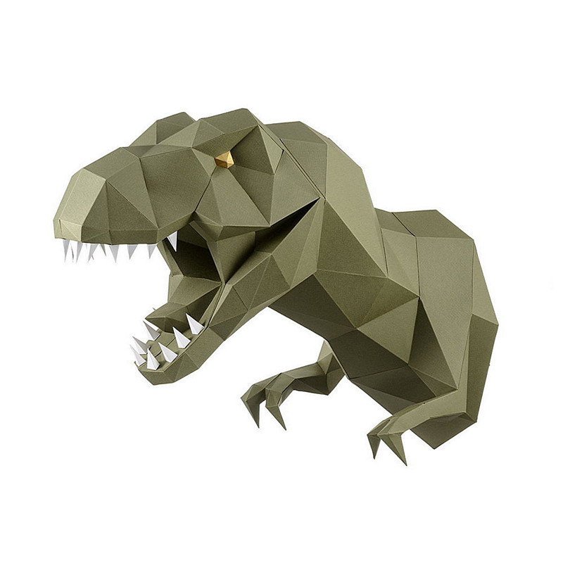Динозавр Завр (васаби). 3D конструктор - оригами из картона - фото 1 - id-p148109495