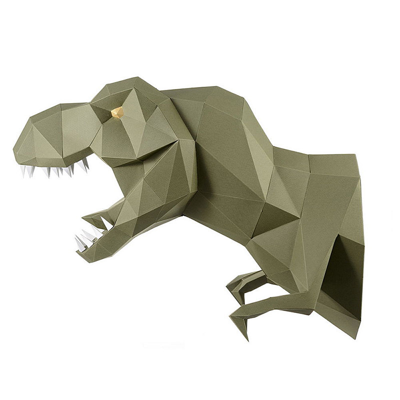 Динозавр Завр (васаби). 3D конструктор - оригами из картона - фото 2 - id-p148109495
