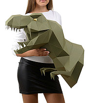 Динозавр Завр (васаби). 3D конструктор - оригами из картона, фото 3