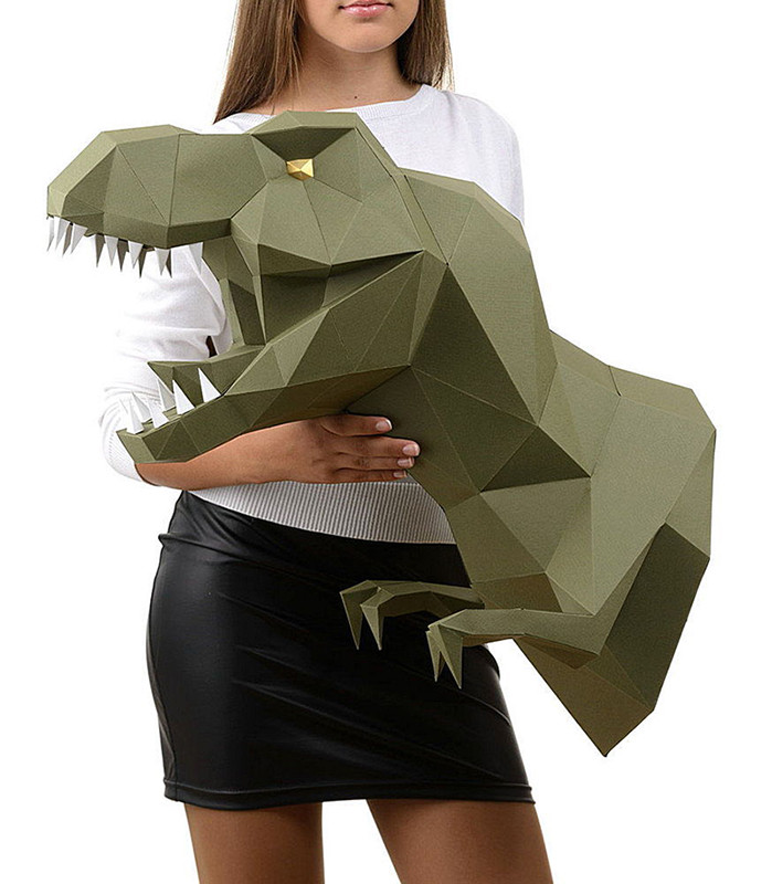 Динозавр Завр (васаби). 3D конструктор - оригами из картона - фото 5 - id-p148109495