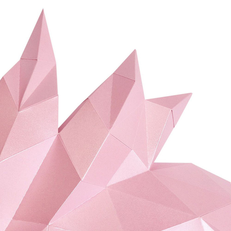 Фламинго Инга (розовая). 3D конструктор - оригами из картона - фото 5 - id-p148109502