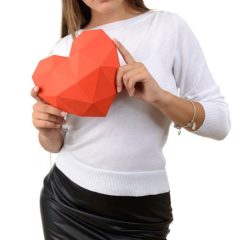 Сердце. 3D конструктор - оригами из картона - фото 4 - id-p148109506