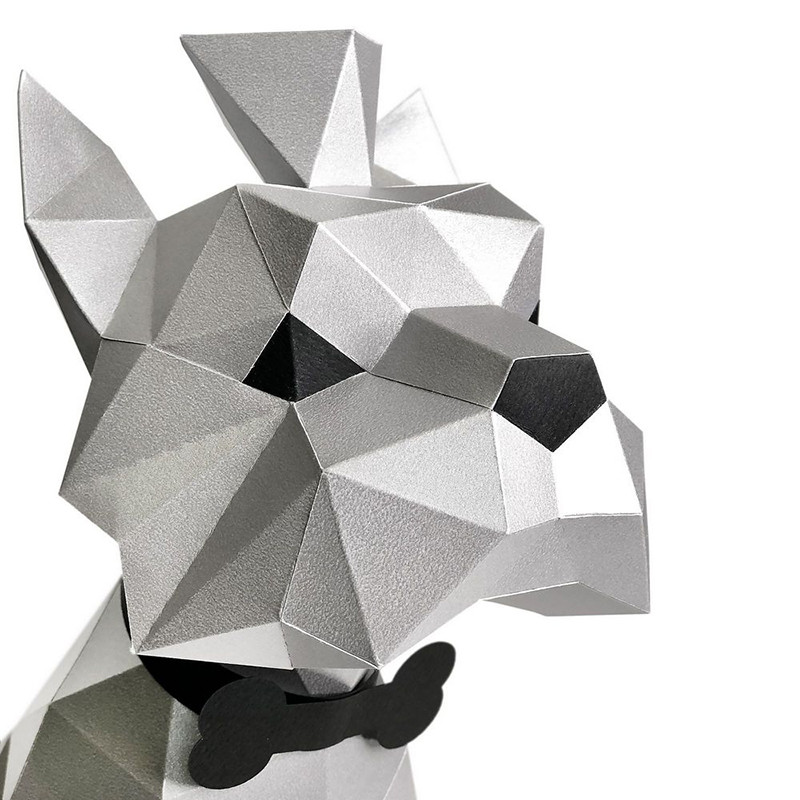 Йорк Финик (серебряный). 3D конструктор - оригами из картона - фото 3 - id-p148109510