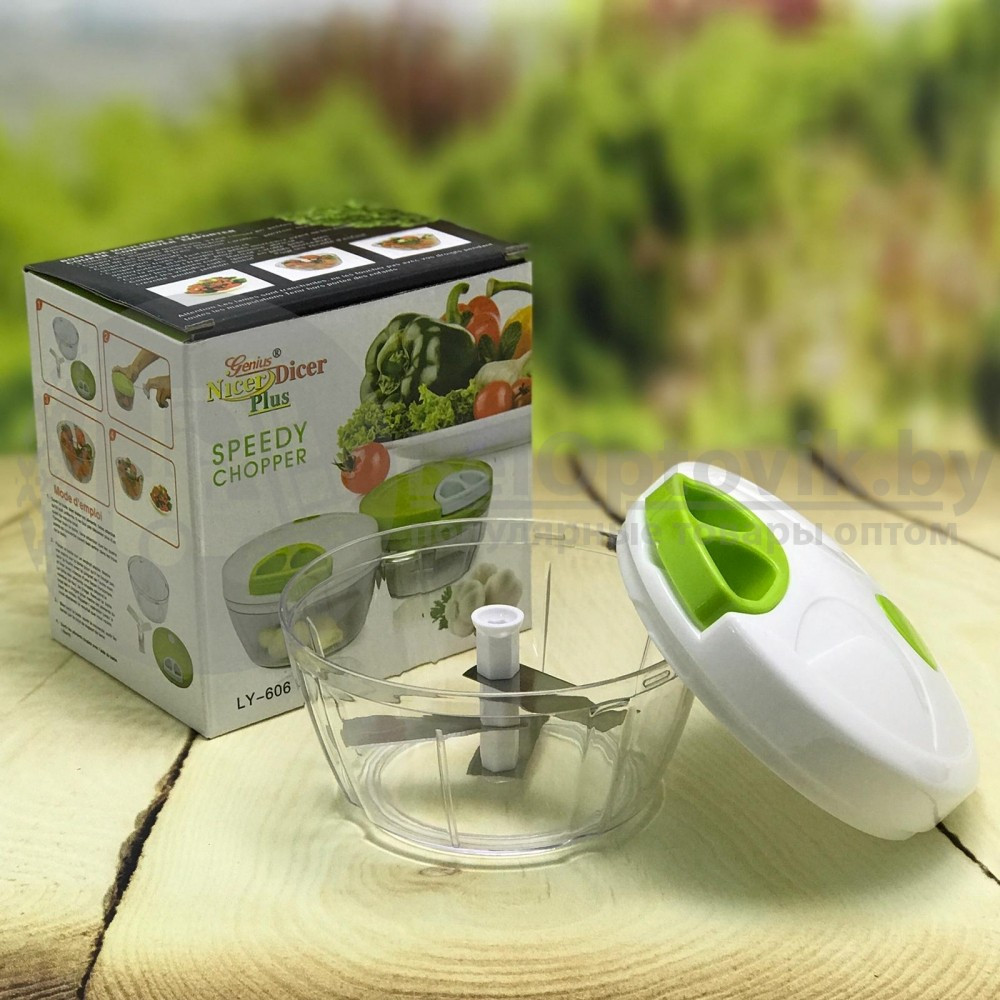 Ручной измельчитель для резки овощей Nicer Dicer Plus Speedy Chopper LY-606 (Найсер Дайсер Плюс) - фото 4 - id-p93844959