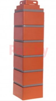 Угол наружный для фасадных панелей FineBer Дачный Кирпич клинкерный керамический (в цвет панелей) - фото 1 - id-p84581151