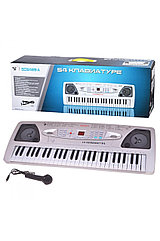 Детский синтезатор пианино  54 клавиши  от сети и от батареек  SD5489-A